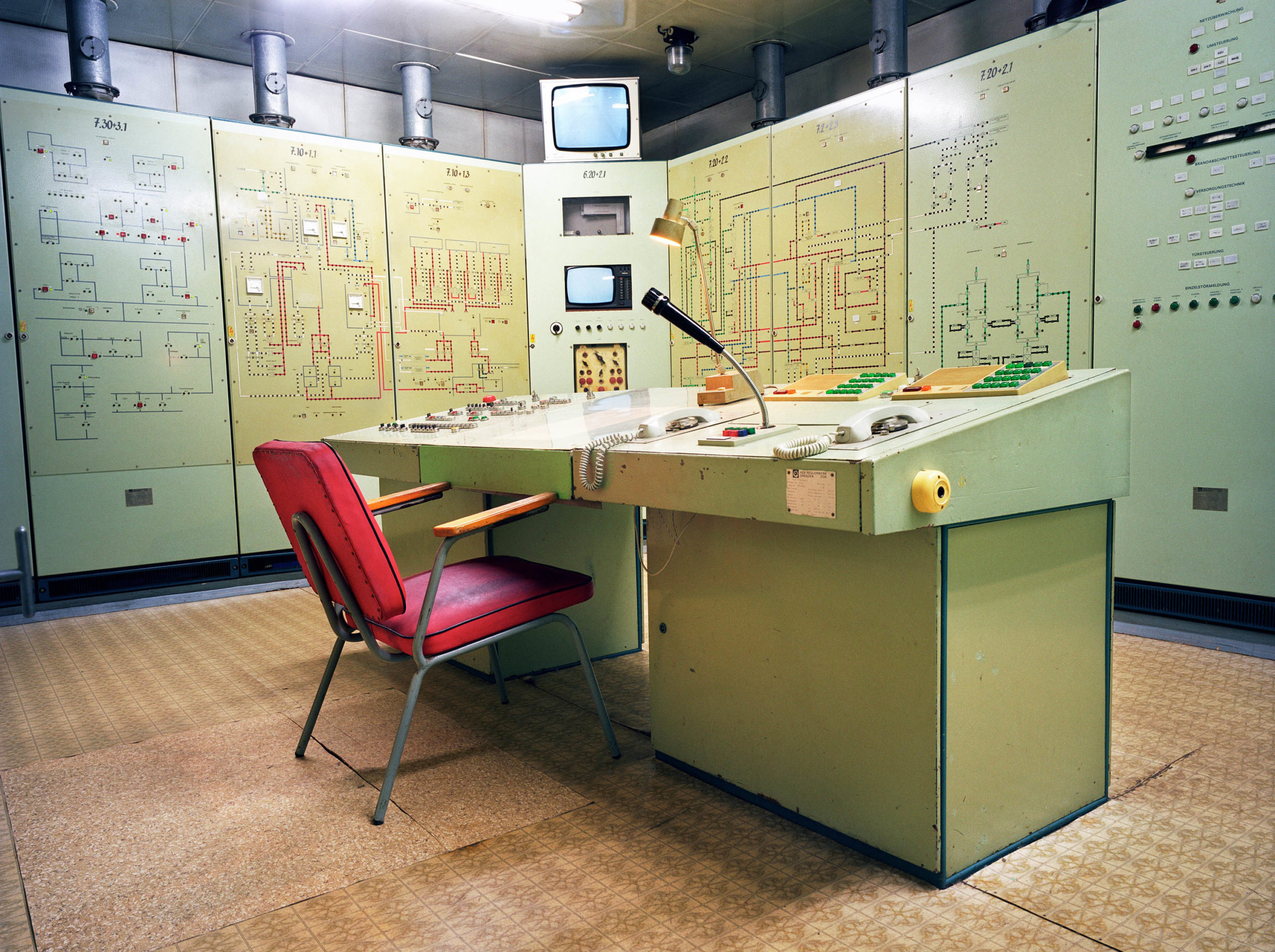 East Germany. Underground communications bunker of the National People’s Army