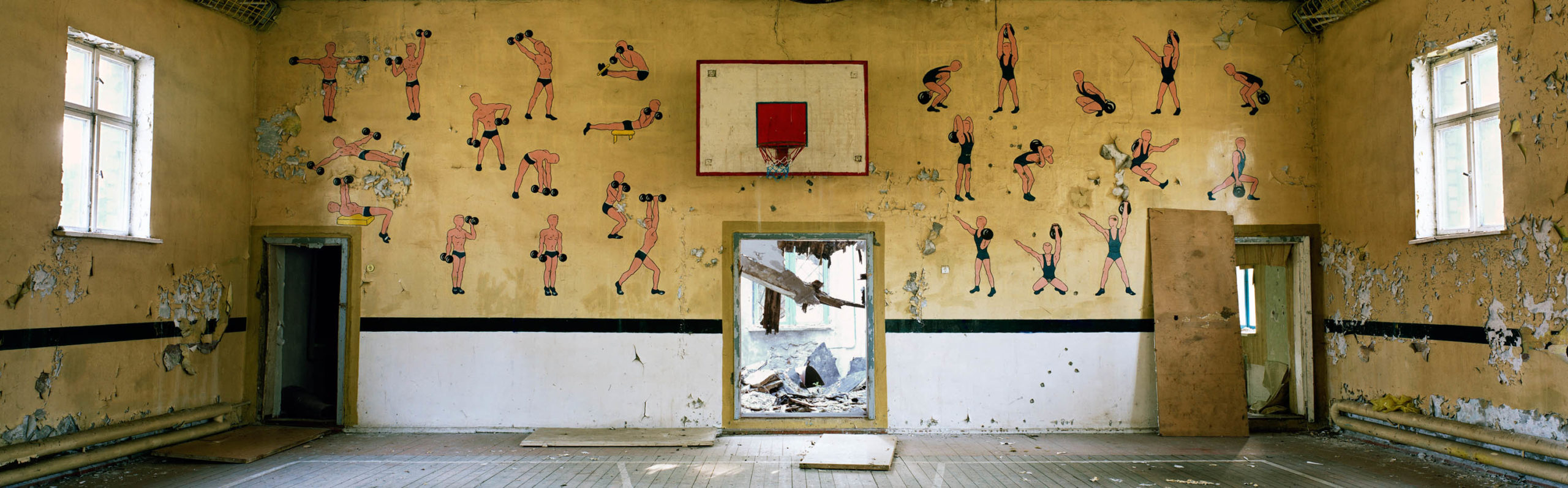 East Germany. Sports hall at a Soviet Army base