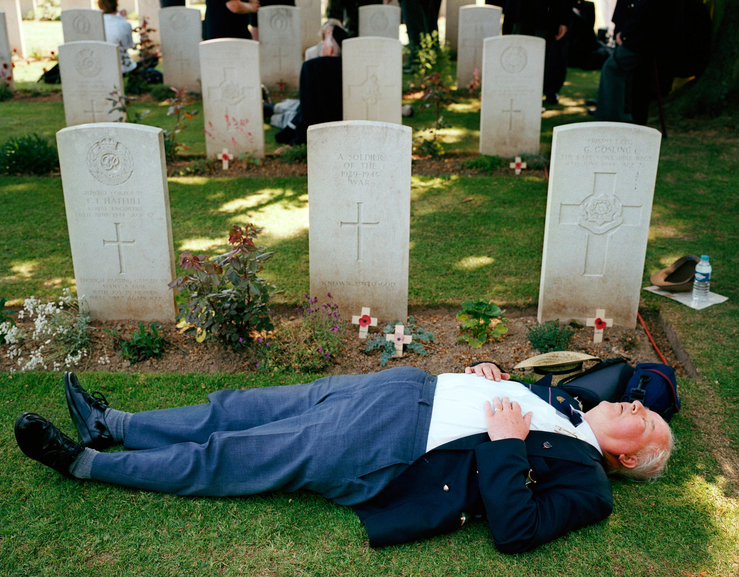 Normandy, Bayeux. D-Day celebrations. British veteran after the remembrance ceremony.