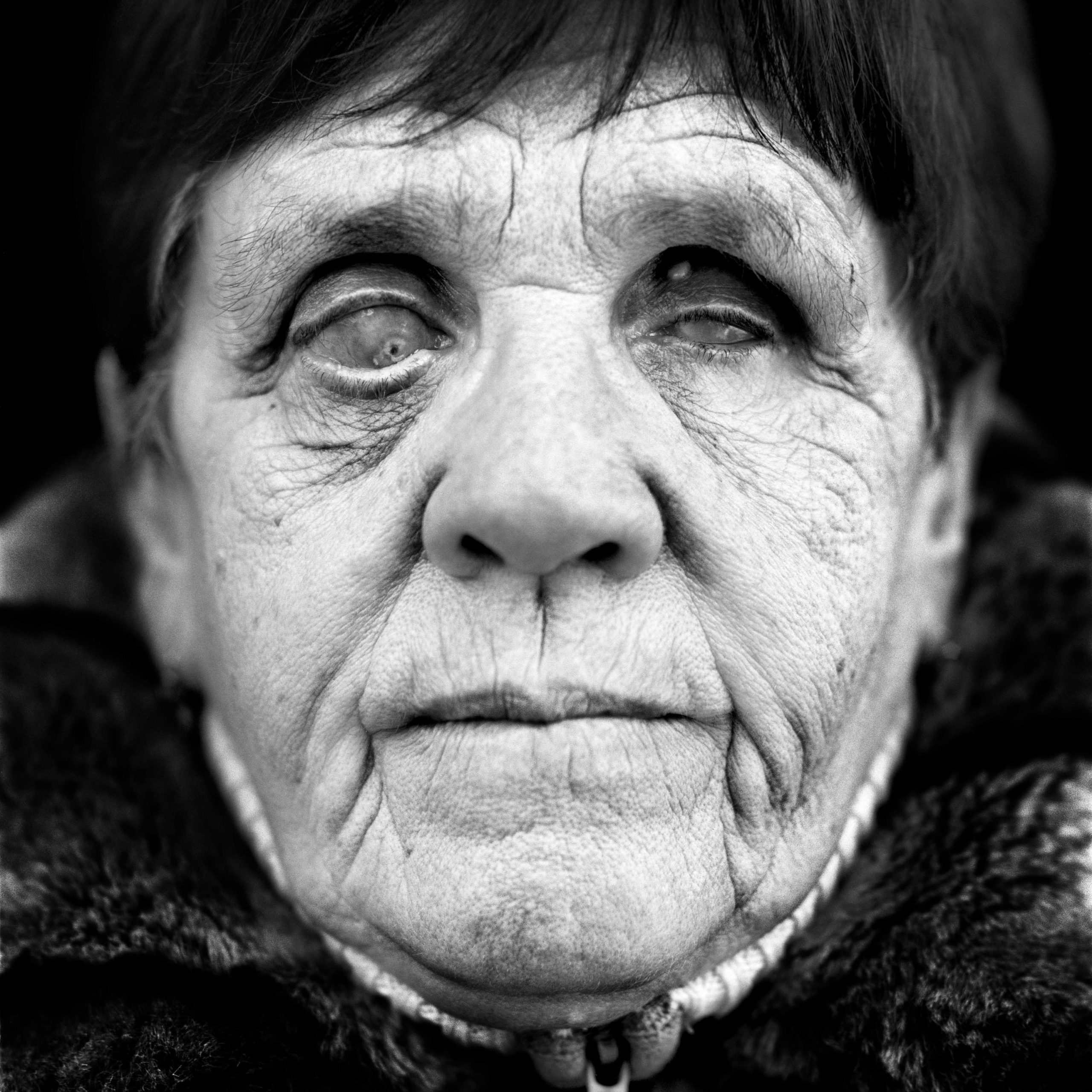Elena Griczienko (USSR, 1939). Interview outtake: “We sat together with the cattle in a train carriage. There was hardly anything to eat, and I was ill. I had symptoms of frostbite in my legs and then in my eyes. I was blind by the spring. “