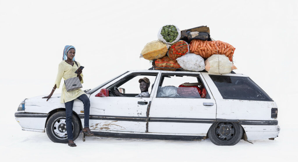 Mada and Ngagne; Renault Nevada taxi (Thiès, Senegal)